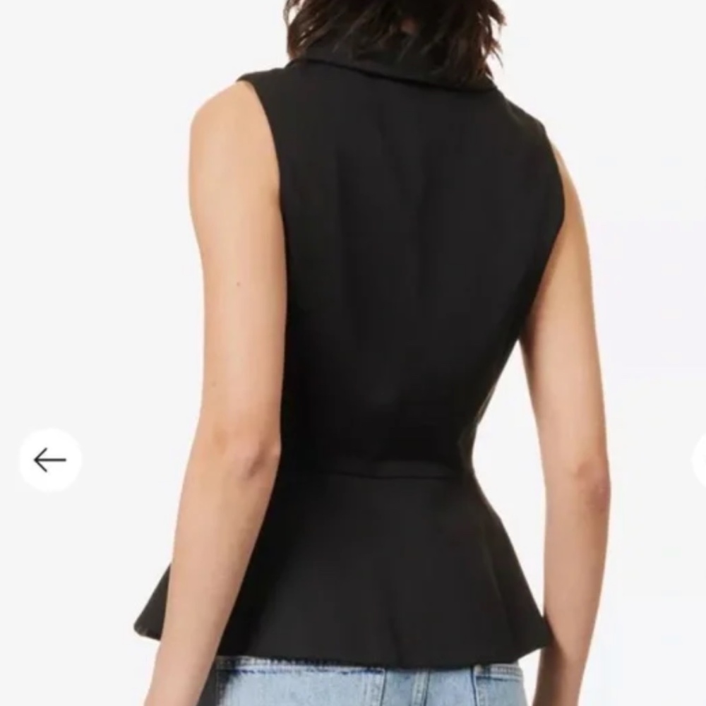 Reformation Oakley Vest - Black, Size 4 - Picture 6 of 8